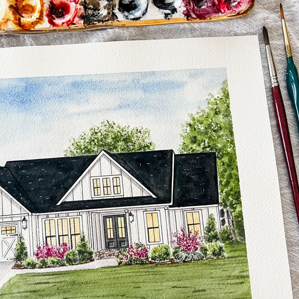 Jen Sweeney - Watercolor House Portraits - Prerecorded