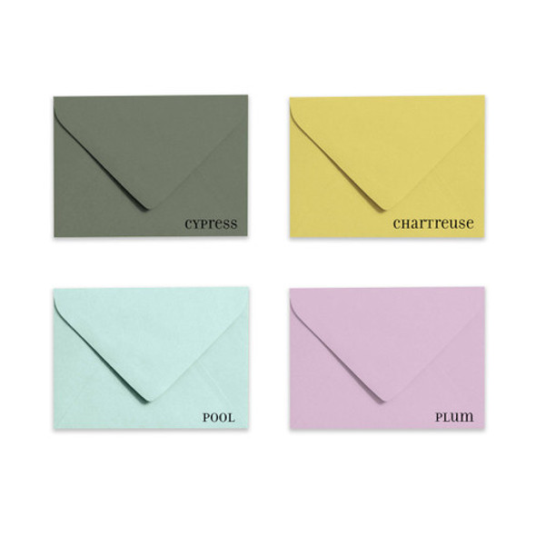 Envelope Set of 12 - A7, Cool Colors Envelope Set of 12 - A7, Cool Colors