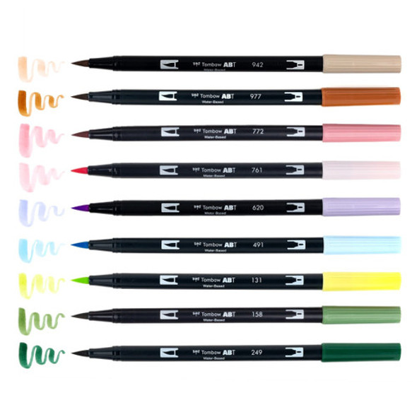 Tombow Dual Brush Pen Set of 10, Fairies