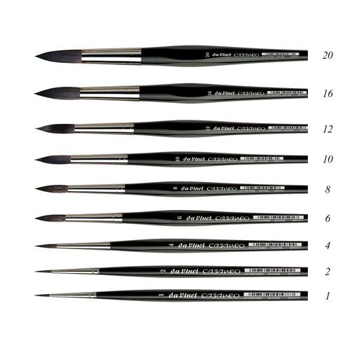 da Vinci CASANEO New Wave Synthetics Watercolor Round Brush, Series 5598