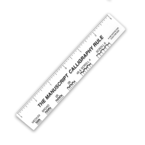 Manuscript 6" Manuscript Calligrapher's Ruler