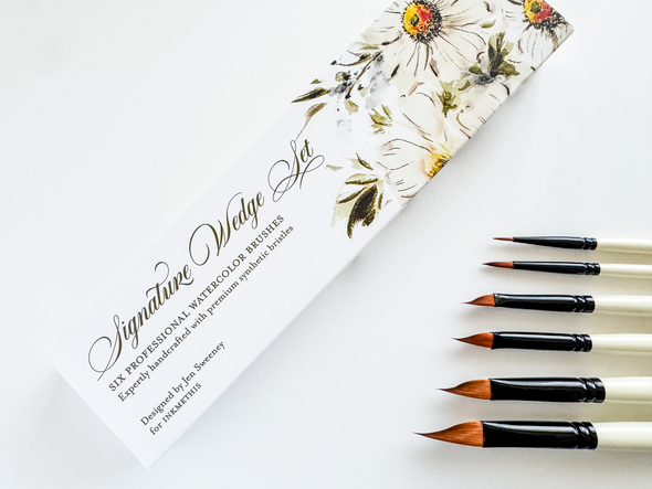Signature Wedge Brush Set designed by Jen Sweeney and inkmethis