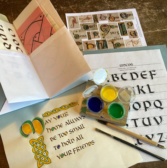 Debby Reelitz - Intro to Broad Edge Calligraphy: UNCIAL HAND - Sept 17, 24; Oct 8, 15, 22, 29, 2026