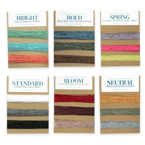 Crawford Waxed Linen Thread 3 Color Set