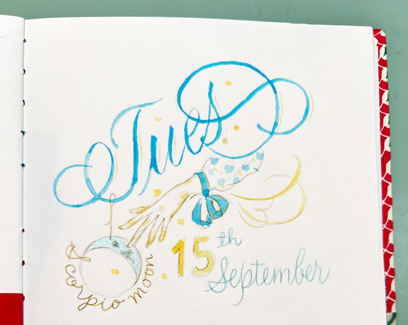 Anne-Davnes Elser -  Brush Lettering, Hands, & Moon Phases for Journals - Oct 8 - Dec 10, 2026