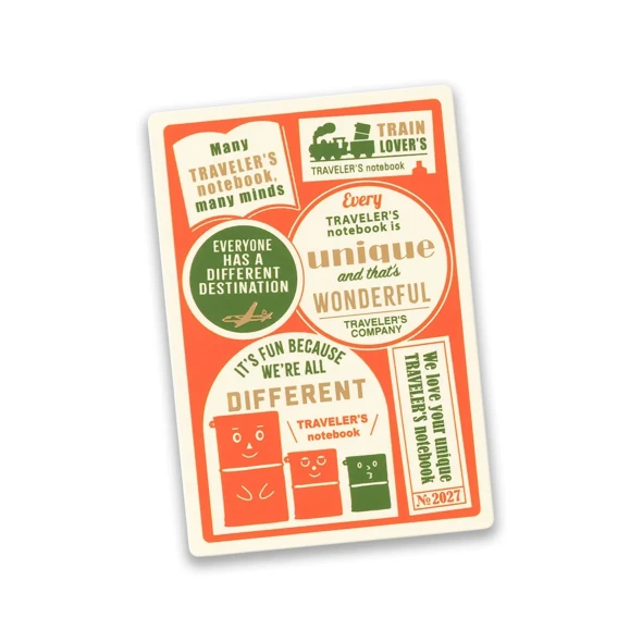 TRAVELER'S Notebook 2027 Diary Plastic Sheet - Passport Size