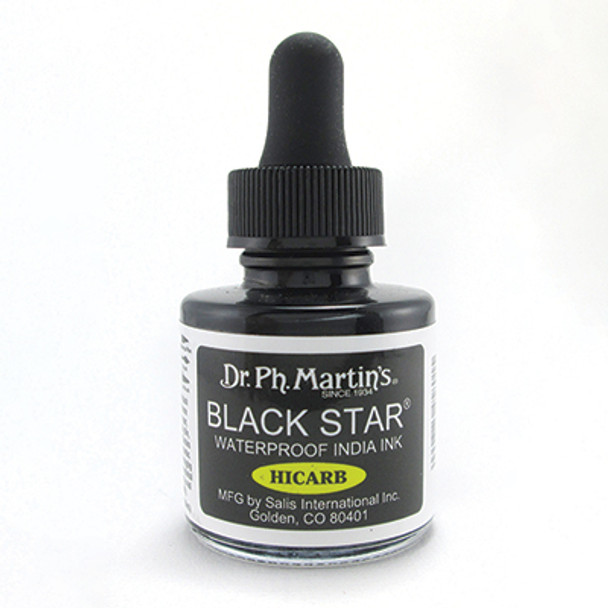 Dr. Martin's Black Star Hi-Carb India Ink