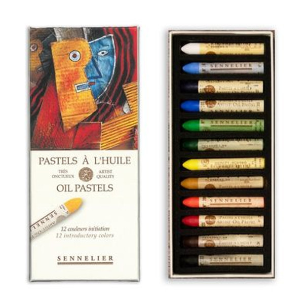 Sennelier Oil Pastels, 12 Color Set