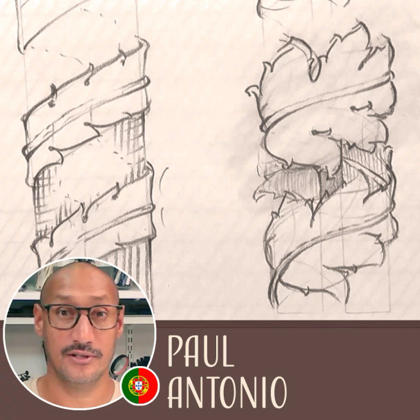 Lettering for Holiday Projects - Paul Antonio - Drawing Acanthus