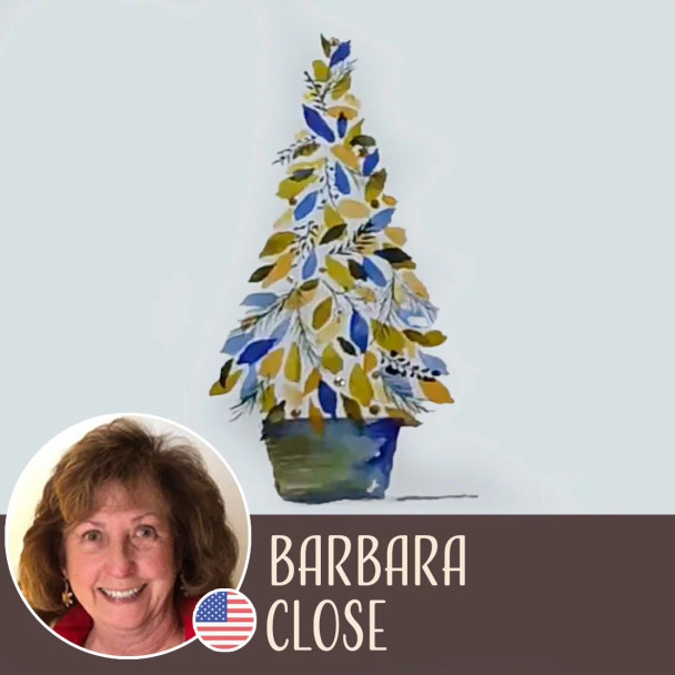 Lettering for Holiday Projects - Barbara Close - Holiday Tree