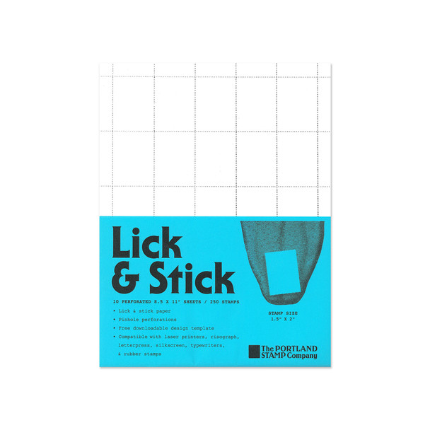 Lick & Stick Blank Accent Stamp Page, 10-pk