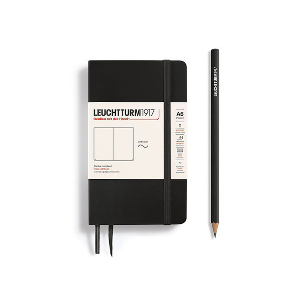 Leuchtturm1917 Pocket Soft Cover Notebook, Blank