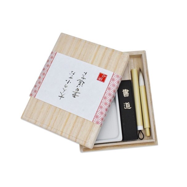 Ink Stick + Stone Gift Set, White/Red