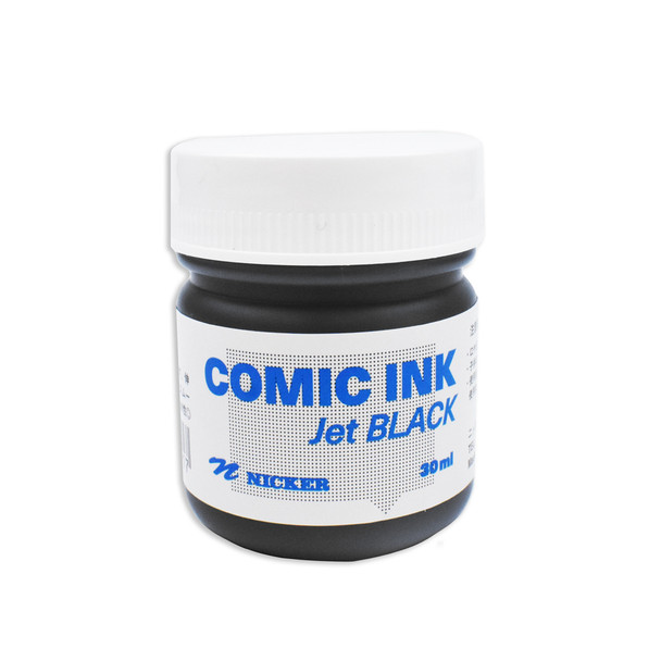Nicker Comic Ink, Jet Black 30mL