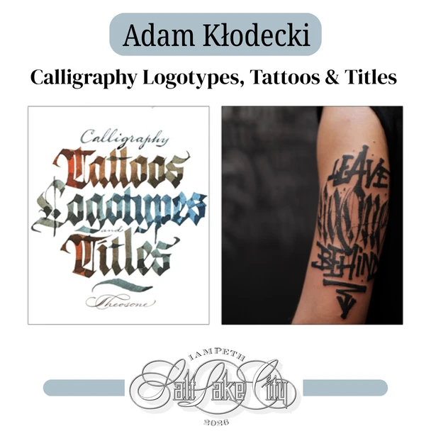 IAMPETH 2026 - Calligraphy Logotypes, Tattoos & Titles - Adam Kłodecki