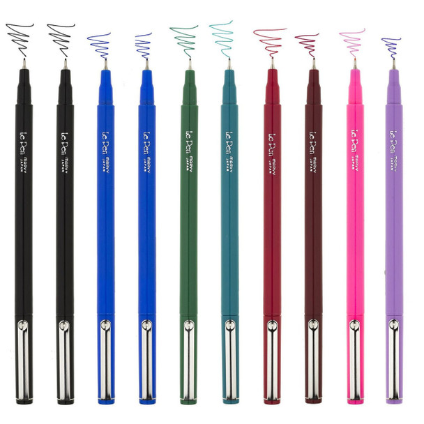 Marvy Uchida Marvy Le Pen Set of 10, Basic Colors