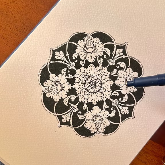 Anjali Singh - Learn to Draw a Mandala: From First Circle to Finished Piece - July 11, 18 & 25, 2026