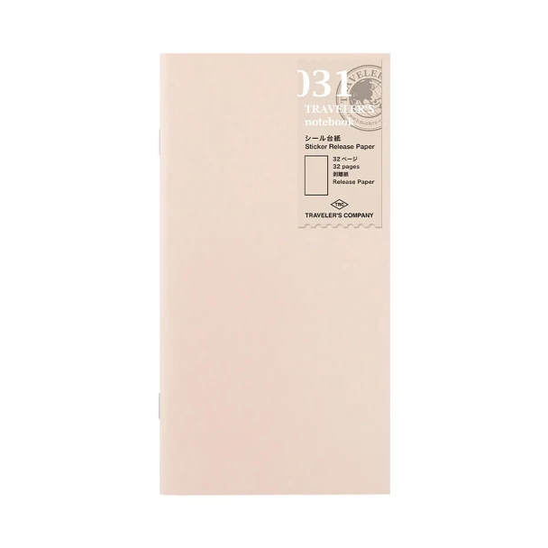 TRAVELER'S Notebook Refill - Original Size - 031 Sticker Release Paper