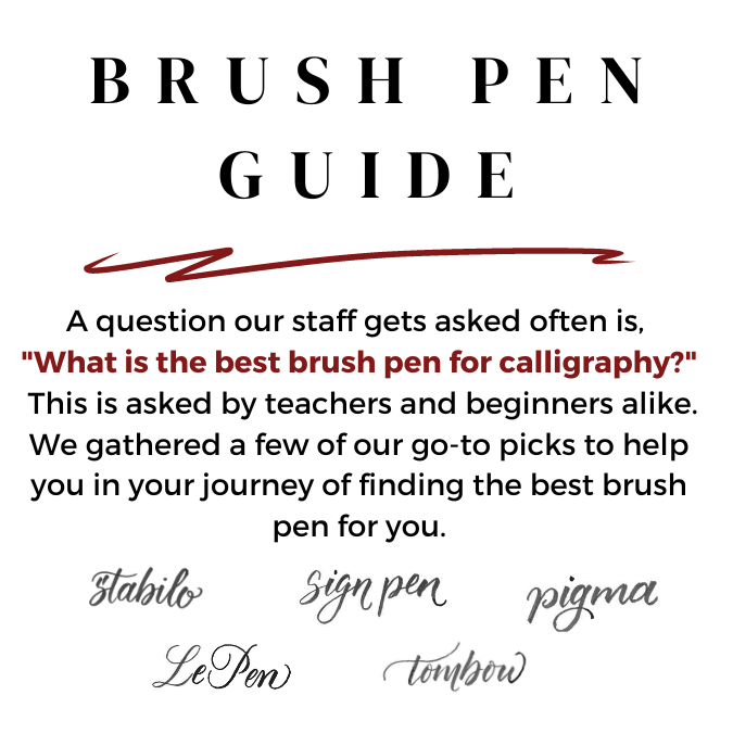 A Guide to Brush Pens for Beginners – Ink+Volt