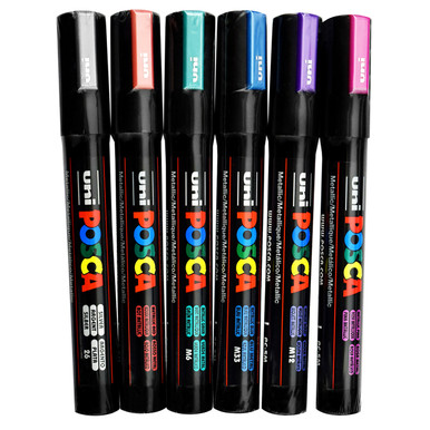 Posca Paint Marker, Fine, PC-3M Bold Colors - John Neal Books