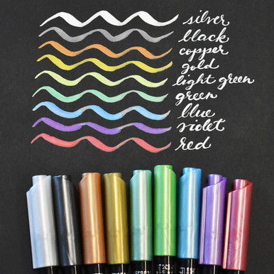 Kuretake Zig Fudebiyori Brush Pen Set, 12-Colors - Walmart.com