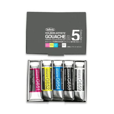 Holbein Gouache Set, 84 Colors, 15mL tubes - Forstall Art Center