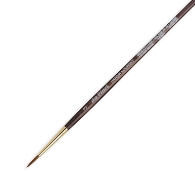 Pincel Da Vinci Serie 1526Y – Pelo De Marta Kolinsky Para Acuarela, Mango Corto Negro (Tamaño 3)