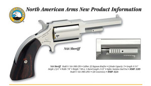 North American Arms Sheriff 22lr/22mag 2.5" Ss 5sh North American Arms Sheriff 22lr/22mag 2.5" Ss 5sh