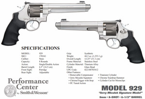 Smith and Wesson 929 9mm 6.5" Ss As 8rd Smith and Wesson 929 9mm 6.5" Ss As 8rd