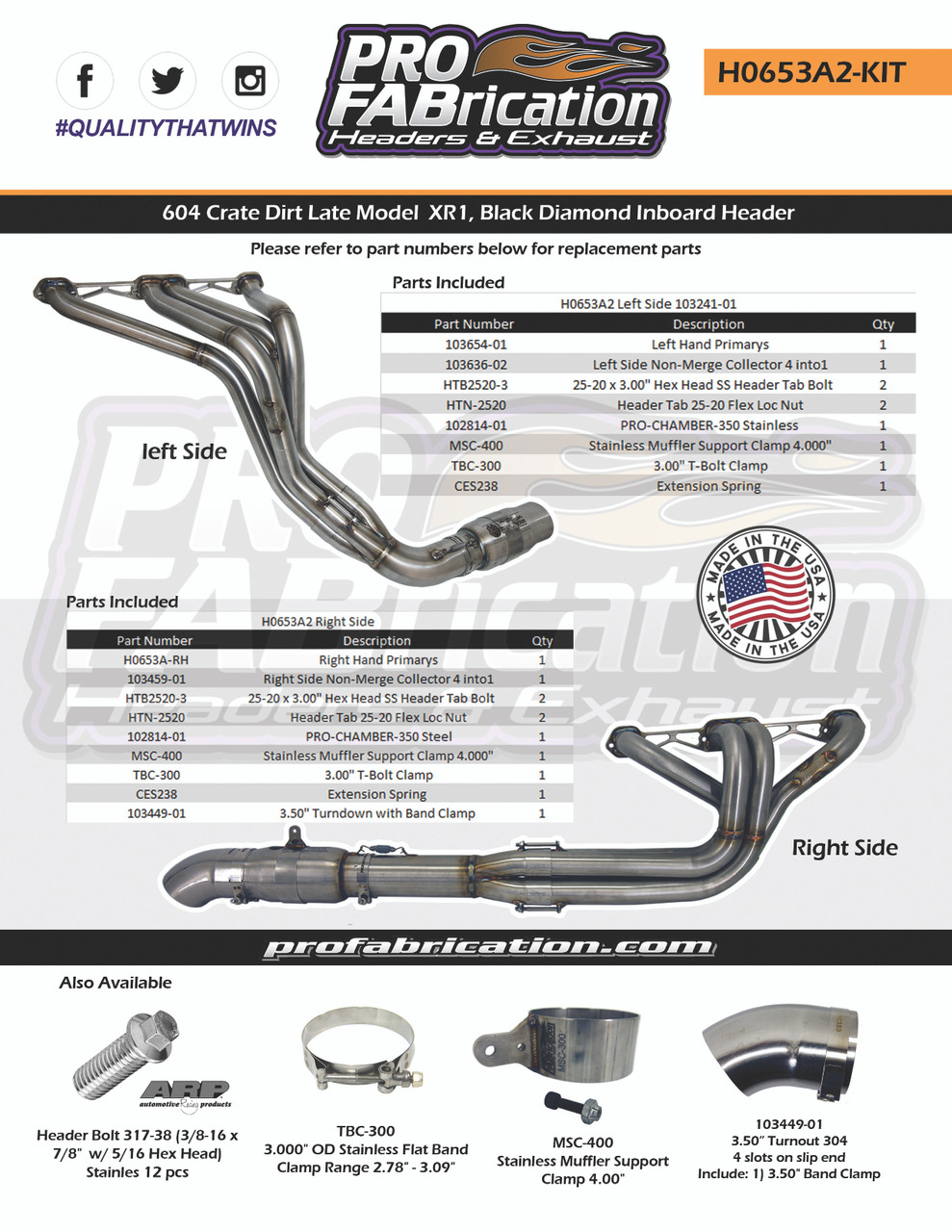 Dirt Late Model 604 Crate Inboard Rocket Chassis Late Model Header