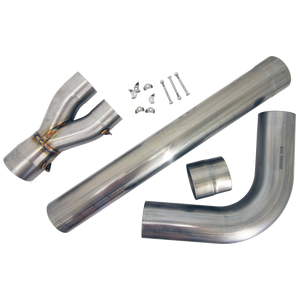 Tailpipe Kit, Pro Late Model Stainless, 3.00" Collector - 3.50" Choke to 3.00" Tailpipe Kit, Pro Late Model Stainless, 3.00" Collector - 3.50" Choke to 3.00"