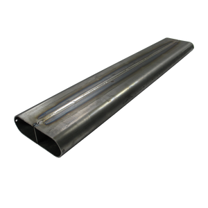 4.2" x 14 Ga x 1.75" Oval Straight Tubing with Divider MS 4.2" x 14 Ga x 1.75" Oval Straight Tubing with Divider MS