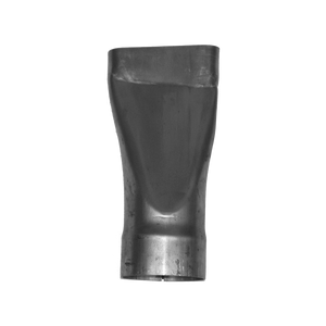4" x 4.2" x 1.50" High Round to Oval Slip Transition Right Side 4" x 4.2" x 1.50" High Round to Oval Slip Transition Right Side