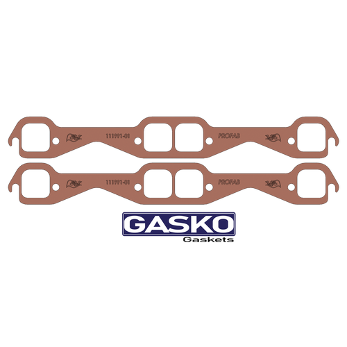 23 Degree, SBC, Small Block Chevy, Copper Gasket, Exhaust Gasket, Best Gasket