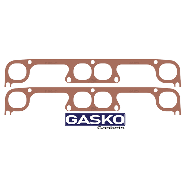 13 Degree Gasket, Clements wide bore, H0708, Dirt late model, Copper Gasket