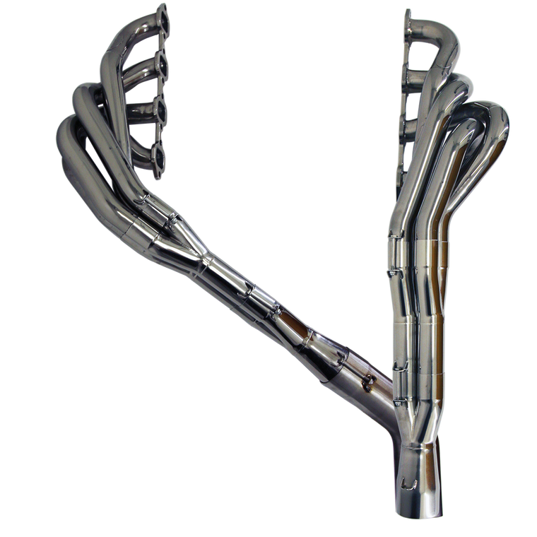 Asphalt Super Late Model Ford 71 Degree Stainless Exhaust Header