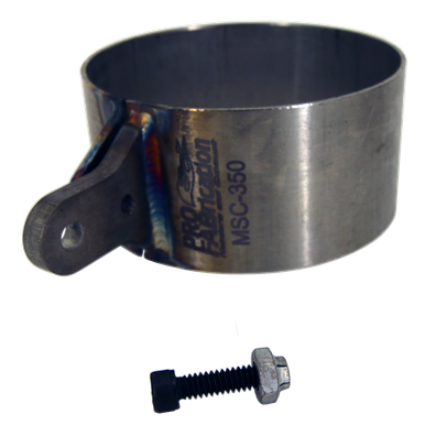 KOlightning Motorcycle Exhaust Muffler Mounting Clamp Hanger – Stainless Steel + Rubber – 4 Styles A/B/C/D