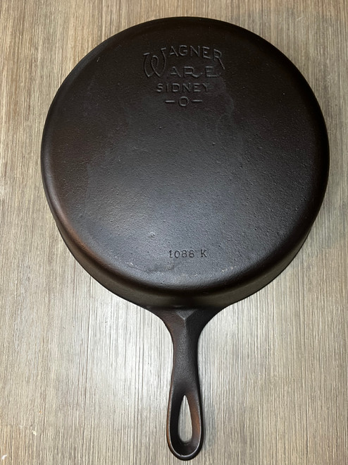 VERY NICE Ugly Hammered Cast Iron 8 Chicken Pan Fryer 