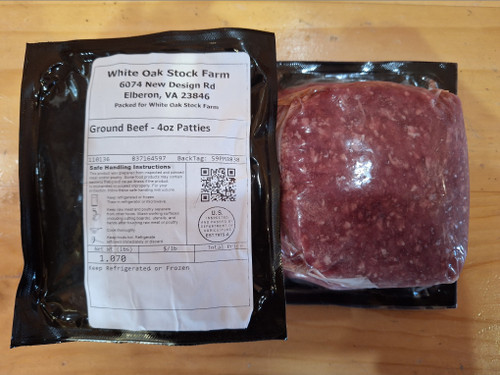 4 Ounce Beef Patties