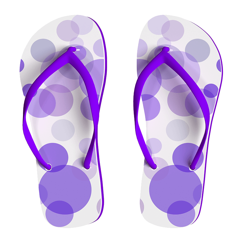 Pink Mesh Flip Flops
