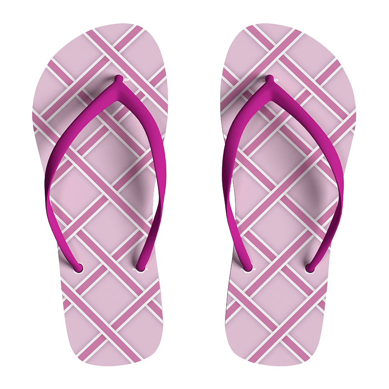 Yellow and Blue Flip Flops