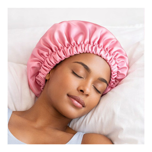 Premium Satin Bonnet - Pink
