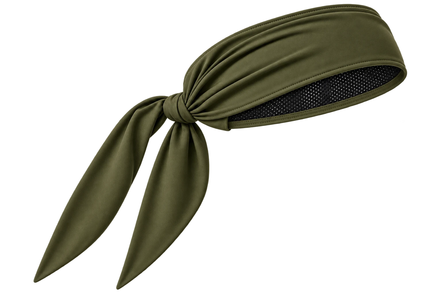 Onda Well tie headband with breathable mesh lining
