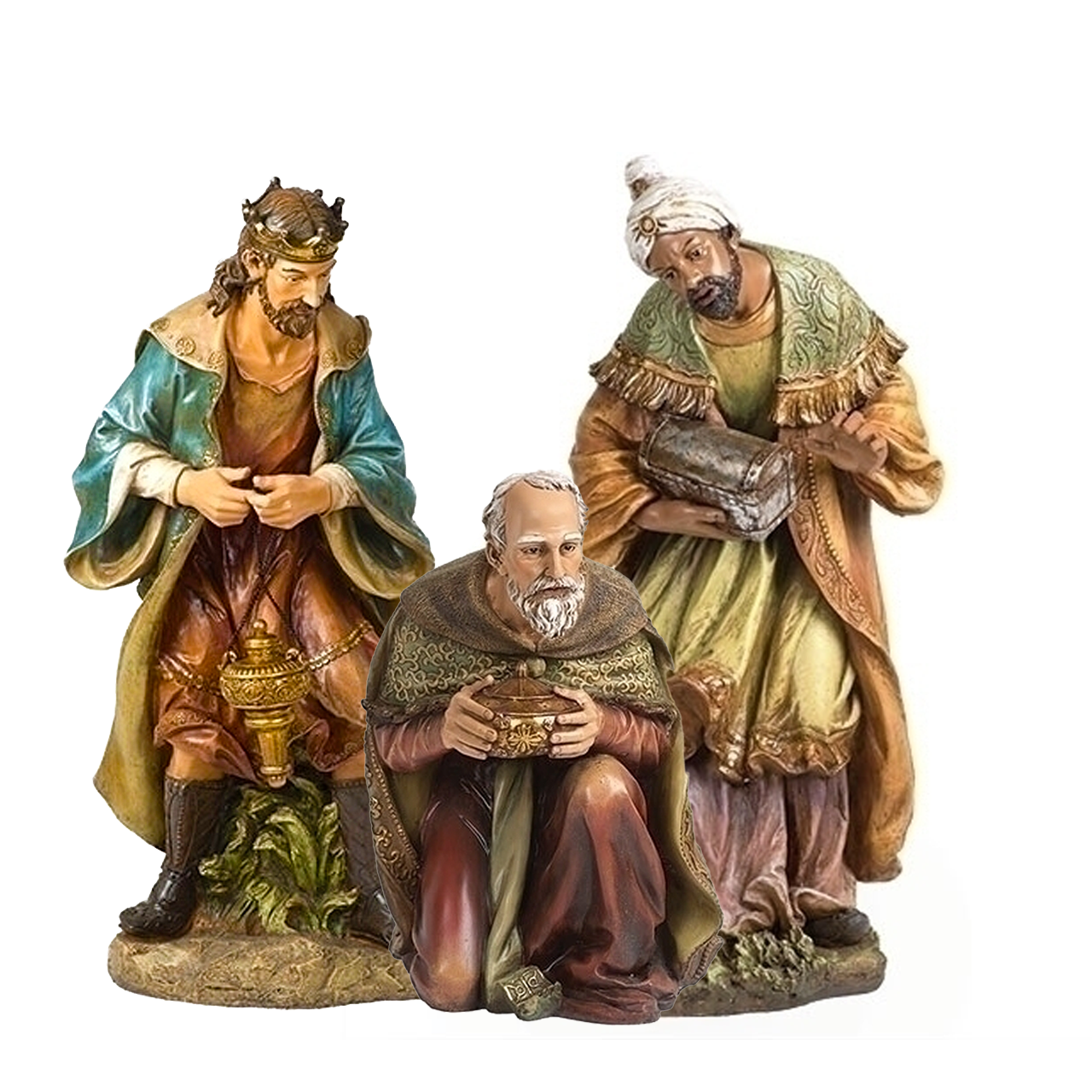 Vintage Mini Baby Jesus, Holy Family, The Three Kings, Figure Set