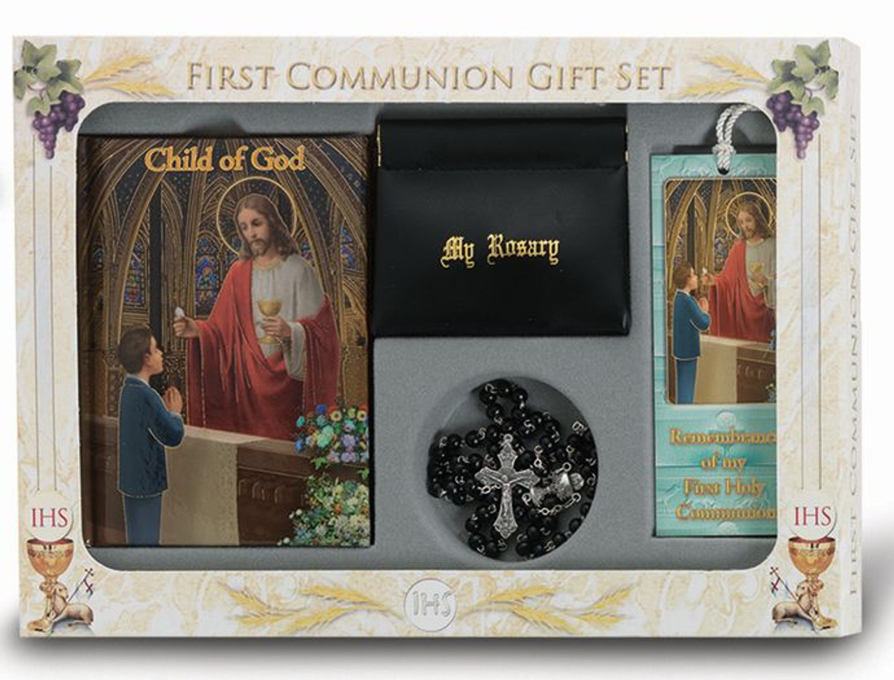 Boy's First Holy Communion Gift Set - Book & Pen. - DIRECT FROM LOURDES