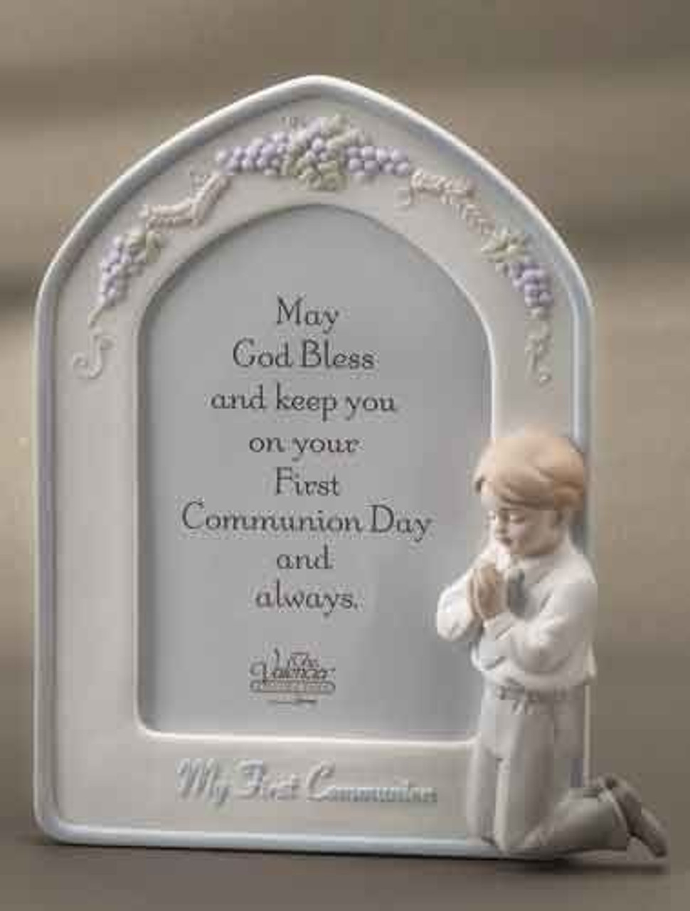 Praying Boy | Communion Photo Frame | Bisque Finish | 4