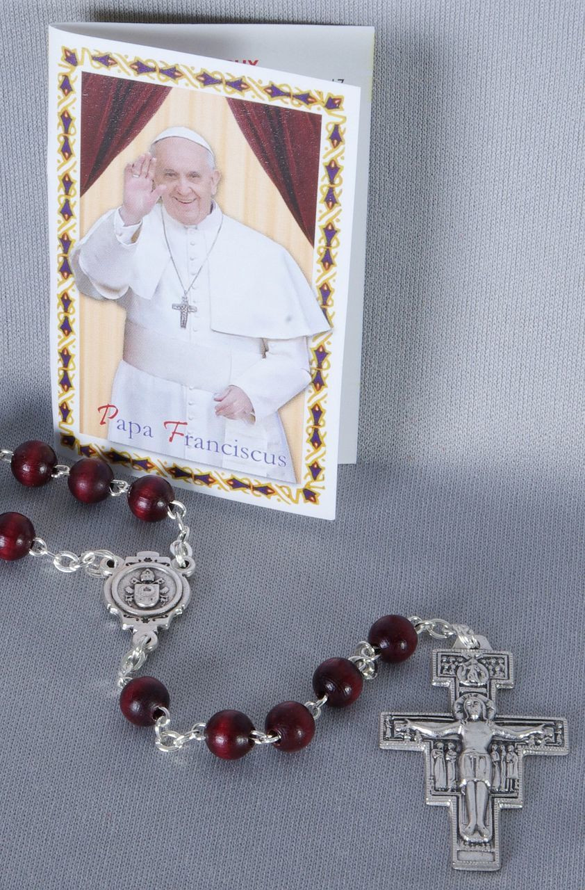 Pope Francis Rosary Beads | San Damiano Crucifix | Papal