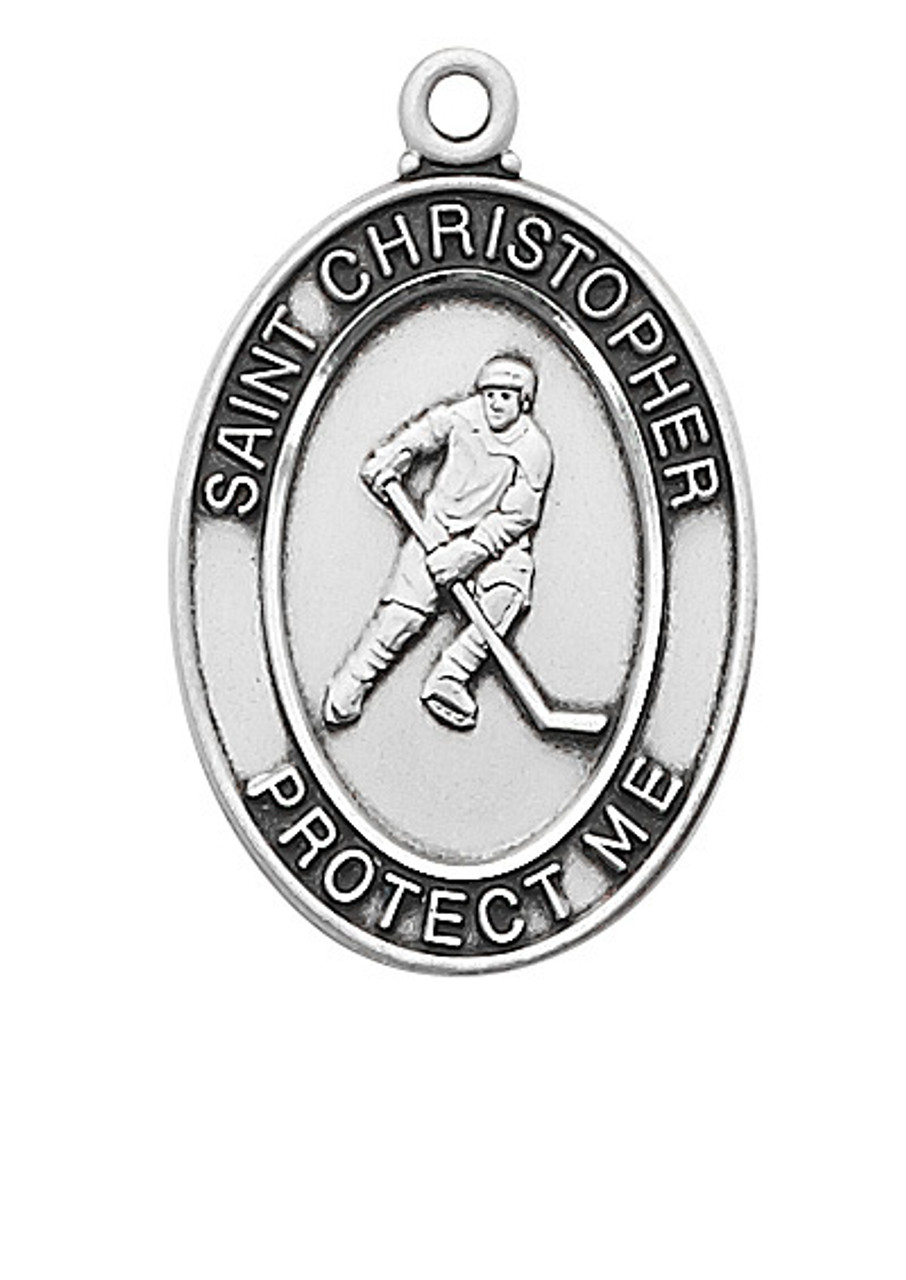 st christopher hockey medal