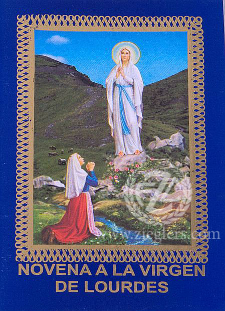 Our Lady of Lourdes Novena Prayer Booklet Spanish 10998LR F.C