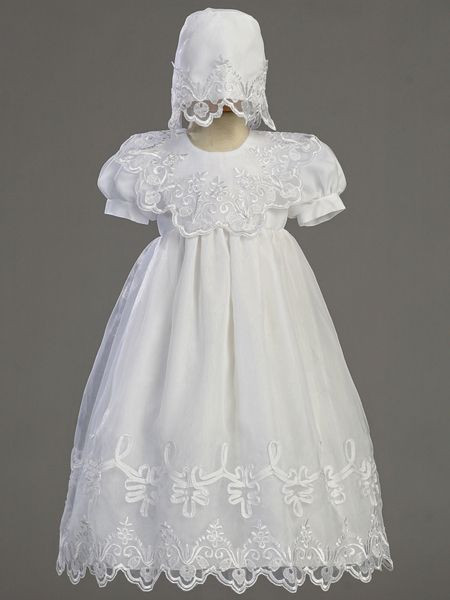 organza baptism dresses Dolce Bambini Organza Christening Dress by La Bavetta Little Boutique 6m